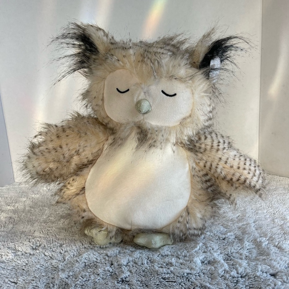 Little Toasties New Zealand Sleeping Boo Owl Plush Toy Heat & Hug Stuffed Animal